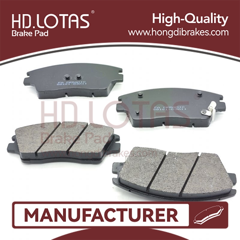 Brake Pad For Passenger Car 58101-D3A00,58101-D7A10 for HYUNDAI